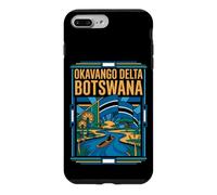 Okavango Delta Botswana Flag Wetlands Safari Vintage Art Case for iPhone 7 Plus/8 Plus