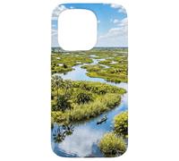 Okavango Delta Wetland River Landscape Botswana Scene Case for iPhone 15 Pro