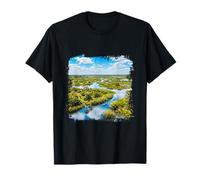 Okavango Delta Wetland River Landscape Botswana Scene T-Shirt