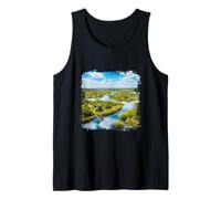 Okavango Delta Wetland River Landscape Botswana Scene Tank Top
