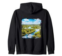 Okavango Delta Wetland River Landscape Botswana Scene Zip Hoodie