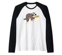 Okay But First Nap Funny Sloth Softball Baseball Raglan Baseball Tee