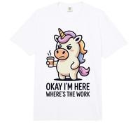 Okay I'm Here Where is The Work Comfort Colors Adult Heavyweight T-Shirt