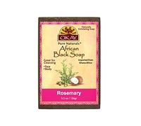 OKAY Pure Naturals African Black Soap Rosemary, 5.5 Ounce, 0.16 kg