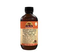 OKAY Pure Naturals Xtra Dark Black Jamaican Castor Oil with Tea Tree Oil, 4 Ounce, 0.11 kg OKAY-BJXTT4