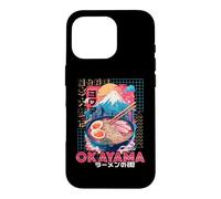 Okayama City 80s Synthwave Ramen Bowl of Japan Case for iPhone 16 Pro