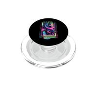 Okayama City Synthwave 80s Koi Carp Asian Vaporwave PopSockets PopGrip for MagSafe