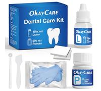 OkayCare Teeth Repair Kit | Dental Kit for Lost Fillings, Loose Crowns, Caps & Inlays | Easy At-Home Dental Repair kit