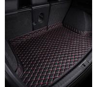 OKAYOK Car Leather Boot Mats Liner for Range Rover Evoque 2015-2018,Rear Trunk Protector Mat Waterproof Anti-Scratch Cargo Tray Liners Interior with Raised Edges Auto Accessories,black-red