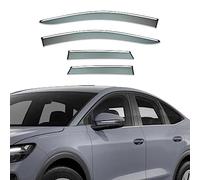 OKAYOK Car Side Window Wind Deflectors for Au-di Q4 E-tron MK1 2022, 4Pcs Front Rear Rain Smoke Guards Set, Auto Side Door Stick-On Sun Shields