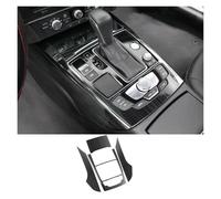 OKAYOK Center Console Panel Cover for Au-di A6 C7 2012 2013 2014 2015 2016 2017-2018, Car Center Gear Shift Panel Sticker, Car Center Control Protect Decoration Frame, Car Interior Trim Sticker