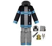 Okazaki Fire Force Shinra Kusakabe Cosplay Costume Jumpsuits Fireman Uniform Halloween Outfit