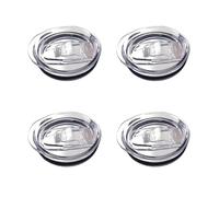 OKBA 4 PCS 20 oz Skinny Replacement Lids Tumbler Replacement Lid Plastic Splash Resistant Lids lucency Covers Spill Proof Skinny Tumbler Lid Cup Covers for Mouth Tumbler Cooler Cup