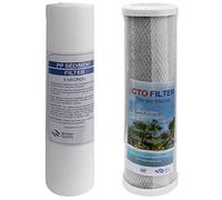 OKBA External RV Dual Water Replacement Filters for RVs Boats Motor Homes Marines,Reduces Lead Chlorine Bad Taste&Odor and Sediment