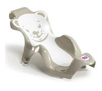 OKBaby Buddy Anti-Slip Ergonomic Baby Bath Support Seat, Taupe