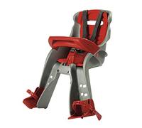 OKBaby Orion Front Bike Seat + Bracket ,Silver/Red