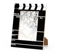 OKCELL Film Clapboard Wood Picture Frames Can Display 4X6 5X7 8x10 11x14 Inch Photos.With Hooks and Brackets, This Frames Can be Displayed Vertically or Horizontally on a Table or Wall
