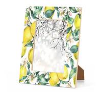 OKCELL White Lemon Wood Picture Frames Can Display 4X6 5X7 8x10 11x14 Inch Photos. With Hooks and Brackets, This Frames Can be Displayed Vertically or Horizontally on a Table or Wall