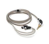 okcsc 0.75/0.78MM 2Pin Earphone Cable Silver Plated 6N OCC High Purity Beryllium Copper for Final Audio FIIO FH1s JH3 KZ EDX ZST ES4 ED12 ZSR AS10 CCA C10 A3000 MAKE4 IEM Cable with 3.5MM Plug（4FT）
