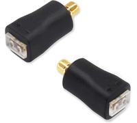 okcsc 0.78 2 Pin Female to MMCX Male Earphone Side Work for 0.78mm 2 Pin Cable Connected with Shure 846 535 215 315 425 to DITA PROJECT 71 to FiiO FH1F9 F9PRO Earphone Black
