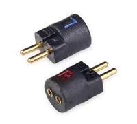 okcsc 0.78 to 0.75 2 PIN Male Adaptor Work for 0.78 2PIN Earbuds to 0.75 2Pin Cable Connected with for SHUER CONDUCTOR/SINGER/SOLOIST/EJ07/TAPE PRO Black