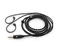 okcsc 2 Pin Detachable Earphone Replacement Cable, 6 Core Plated-Silver Upgrade Cable for KZ ES4 ED16 ZS5 ZS6 ZSR ZST ZS10 (0.78mm, No Mic)