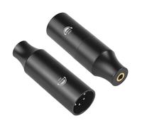 okcsc 4-Pin XLR Male to 3.5mm Female Balanced Audio Adapter，Gold-Plated HiFi Connector Work for Headphone Amps, Portable Music Players & Home Audio Systems, Lossless Sound Quality