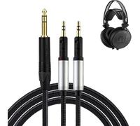 okcsc ATH-R70X/XA Replacement Headphone Cable 4 Core PVC Nylon Braided OFC Cable 6.35mm Plug for Audio-Technica 6.5FT Length