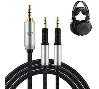 okcsc Audio-Technica ATH-R70X R70XA Replacement Headphone Cable 4 Core PVC Nylon Braided OFC Cable 2.5mm Plug 6.5FT Length