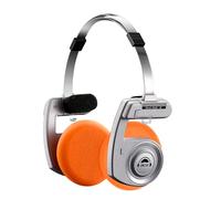 okcsc Classic Retro Headphones, Bluetooth Wireless Open Headphones, Ultra-Lightweight Foldable Headband Headphones/40mm Grade Composite Membrane/80's 90's Design/BT 5.3 Connection Mode, Silver