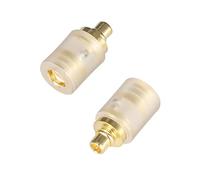 okcsc IE300 to MMCX Female Straight Adapter Work for MMCX Cable Connected to SENNHEISER IE200 IE300 IE600 IE900 Earbuds Adapter (1 Pair Transparent)