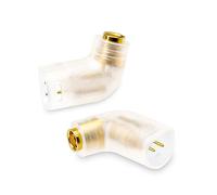 okcsc IE80 Male to MMCX Female MMCX Cable Adapter MMCX Female for SENNHEISER IE80i IE8i IE80 IE8 IE80S Earphone 2 Pin Male Side Work for MMCX Cable to Connected with SENNHEISER Earphone Adapter Clear