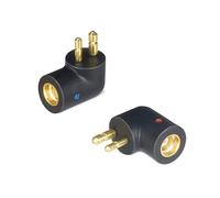 okcsc MMCX Cable Connector Work for MMCX Cable Connected to Etymotic ER4P ER4B ER4S ER4PT ER6I Earphone Compatible for Etymotic Series Earphone in Curved Shape Black