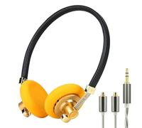 okcsc Retro Open-Back MMCX Wired Headphones Featuring 40mm drivers, stainless steel headband, and aluminum alloy housing Adjustable fit for everyday use, music listening, and fashion styling 4.1 FT