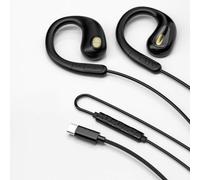 okcsc Type C Open Ear Wired Headphones - Ear-Hook Non in-Ear Design, 13mm Titanium Driver, ENC Dual Mic Noise Cancelling, Lightweight for Phone PC Gaming - USB-C Digital Audio