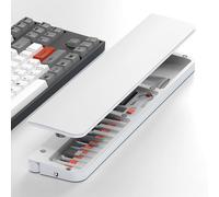 OKCSC Upgraded Electronics Cleaning Kit, Cleaner Keyboard Tray 2-in-1, Computer Screen/Keyboard Cleaning Kit, Cleaning Tool with Brush, AirPods/Electronics/MacBook/iPhone/Cleaning Kit - White