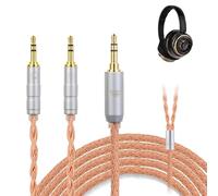 okcsc ZT16 Upgrade Replacement Cable With Dual 2.5mm to 3.5mm Balanced plug,16 Core Copper Plated IEM Professional Audiophile Cable Work for Hifiman HE-400i HE400S HE350 HE1000 HE560 Headphones 3.9ft