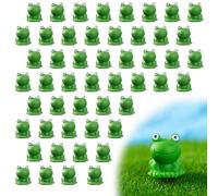Okdance 50Pcs Mini Resin Frogs Miniature Tiny Frogs Figurines Garden Decor Cute Small Garden Frog Ornaments for Home Decorations