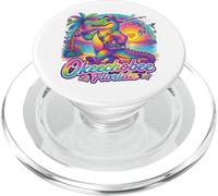 Okeechobee Florida Rainbow Alligator 80s Retro Souvenir PopSockets PopGrip for MagSafe