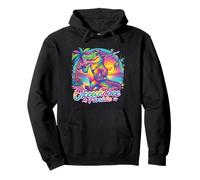 Okeechobee Florida Rainbow Alligator 80s Retro Souvenir Pullover Hoodie