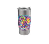 Okeechobee Florida Rainbow Alligator 80s Retro Souvenir Stainless Steel Insulated Tumbler