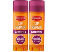 O'Keeffe's Lip Repair Cherry, 4.2g - For Extremely Dry, Cracked Lips | With Cherry & Vitamin E Oil, Provides All Day Hydration (Pack of 2)