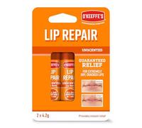 O'Keeffe's Lip Repair Unscented Lip Balm, Twin Pack, 2 x 4.2 g - For Extremely Dry, Cracked Lips | All-Day Moisture with 7 Moisturising Ingredients