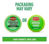 OKeeffes Working Hands 96g Jar Hand Cream for Extremely Dry Cracked Hands Boosts Moisture Levels Creates a Protective Layer Prevents Moisture Loss