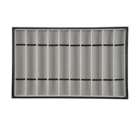 Okeeyseda 10 Slot Watch Band Holder, Watch Strap Case with Clear Lid, Watch Bands Organizer, Stackable Tray for Watch Bands A