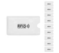 Okeeyseda 10pcs Aluminum foil Anti-degaussing Card Cover RFID Shielding Bag NFC Credit Card Anti-Theft Brush ID Card Protector