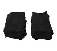 Okeeyseda 40 Pcs Canvas Zipper Pouch Bags Canvas Makeup Bags Pencil Case Blank DIY Craft Bags for Travel DIY Craft School Black