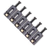 Okeeyseda 6 Pcs Metal Guitar Bridge Saddle Ball Roller String Tremolo Bridge Saddles for Electric Guitar Replacement Parts,Black