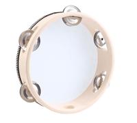 Okeeyseda 7 inch Musical Tambourine Tamborine Drum Round Percussion Gift for KTV