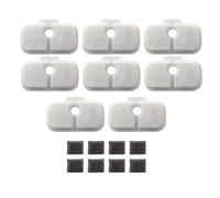 Okeeyseda 8 PCS Filters Replacement Parts White for Dockstream Cat Water Fountain PLWF005 PLWF115, Filters for Ultra Quiet Pet Water Fountain